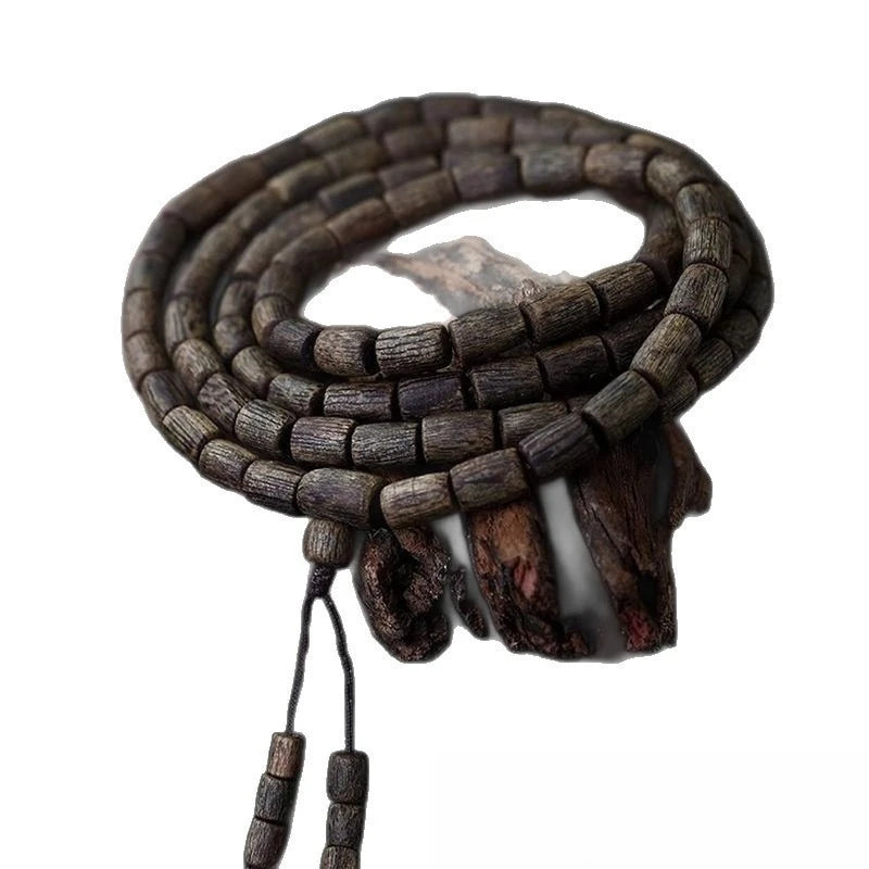 Submerged grade Vietnamese Nha Trang natural white Qinan agarwood bracelet, bracelet with the shape of the old