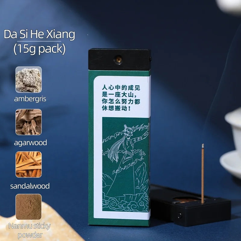 Agarwood Sandalwood Pocket Incense Fragrance Travel Portable New Chinese Short Style Nezha Cultural and Creative Incense