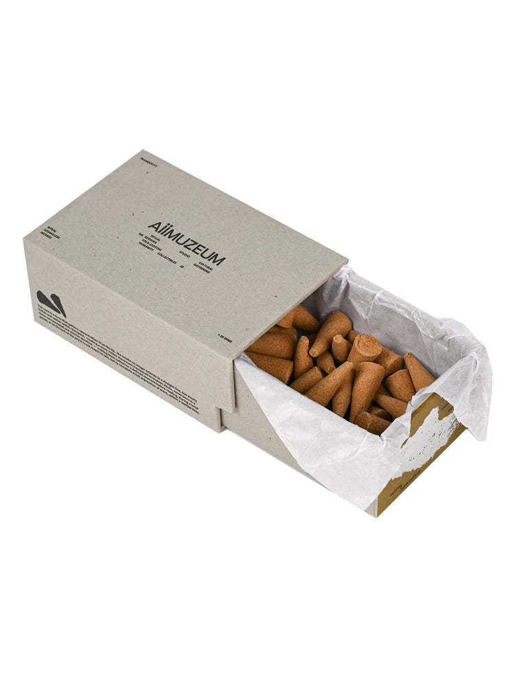 30Pcs Natural Persia Agarwood Incense Cones Premium Boxed Handmade Products Long Burning Relaxation Meditation Home Decor