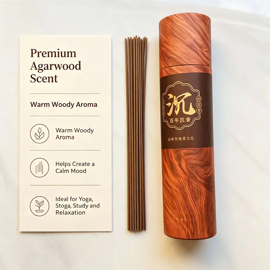 Large Handmade Incense with Century-Old agarwood, Rich Fragrance, Perfect for Study, Tea Room or yoga Decoration