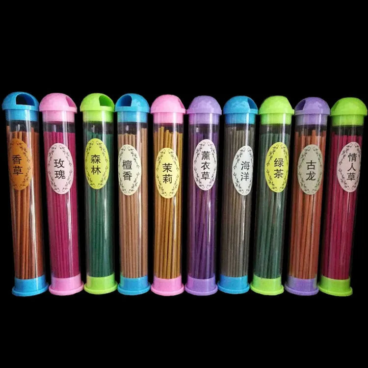 Mini Incense Sticks 50Pcs with Holder Scent Variety