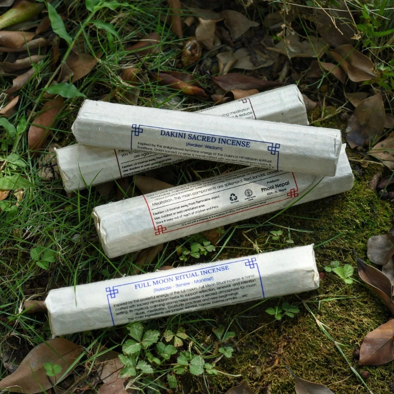 Nepalese Handmade Tibetan Incense White Paper Package Praying Blessings Worshipping Buddha Clean Air Tea Room Yoga Incense Stick