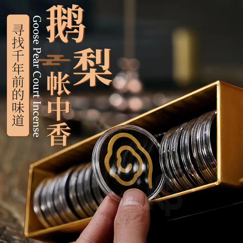20pcs Cloud Incense,Built-in fireproof cotton,Sandalwood Goose Pear Court fragrance,Aid meditation Purify air,living room hotel