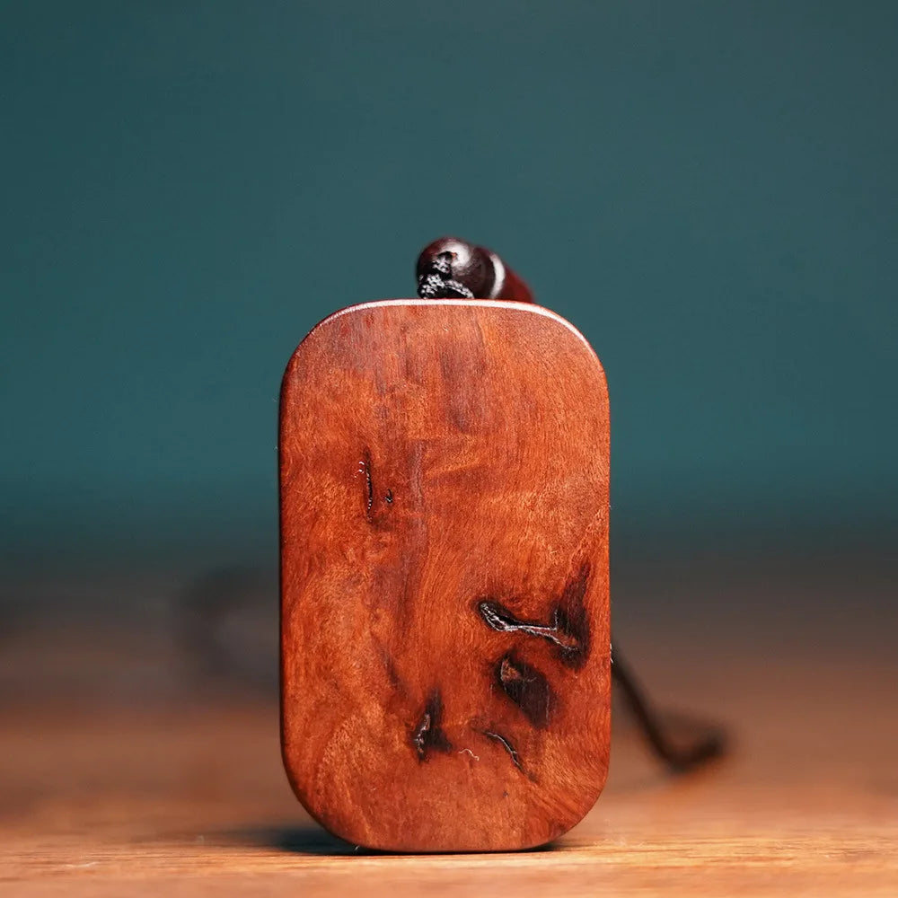 2026 Natural Lightning Struck Jujube Wood U Shape Pendant