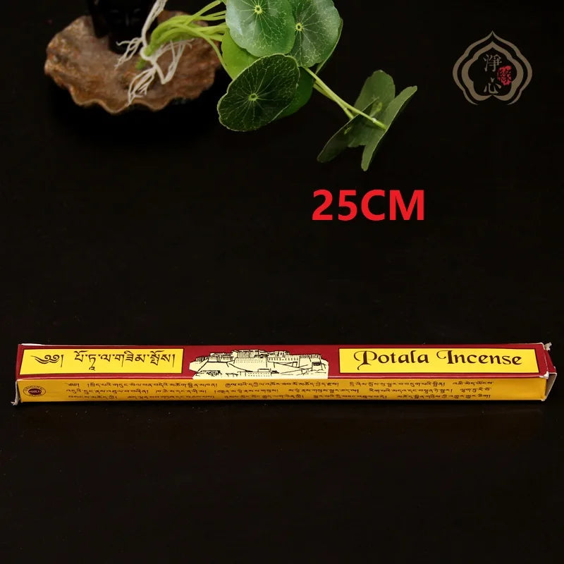 Potala Tibetan Incense Stick 5.5/9.84 Inch Handmade from Highly Flavoured Medicinal Herbs Tibet Traditional Room Fragrance