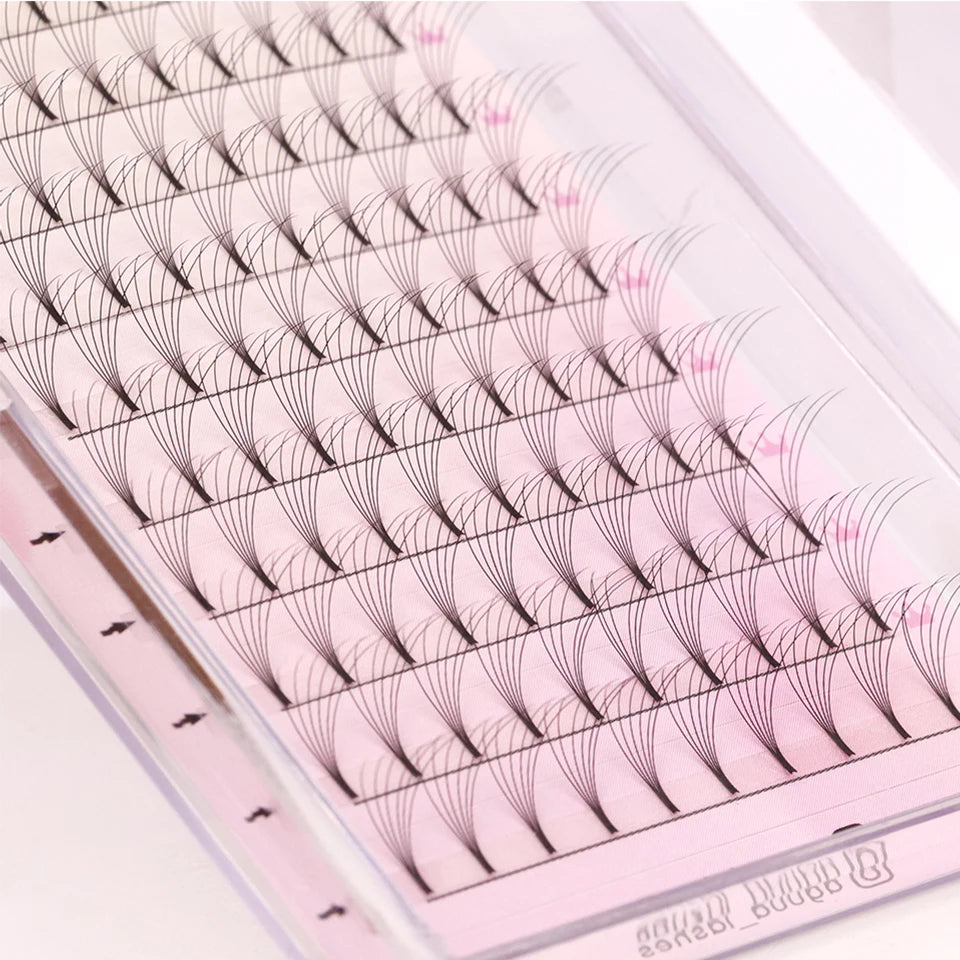 AGUUD Short Stem 3D-6D Premade Volume Fan Lashes