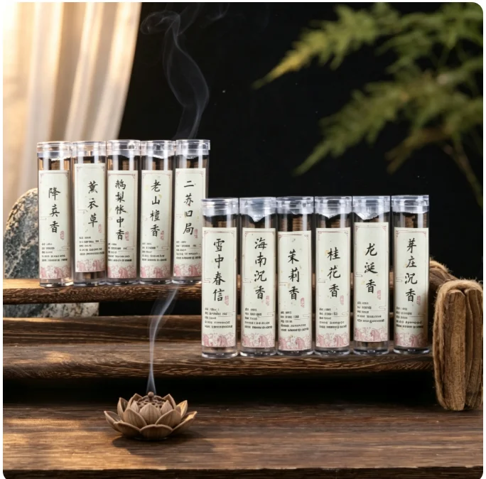 XMSJ Individual Cloud Shaped Mini Incense Chips 10 Scents Set Natural Smoke Incense For Home Tea Room Meditation Relaxation