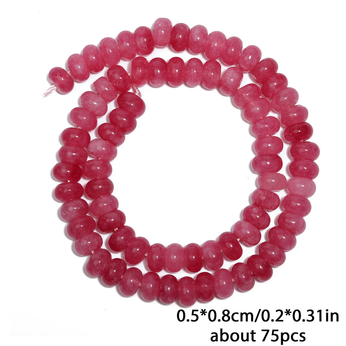 Natural Stone Rondelle Beads 5x8mm, 75pcs