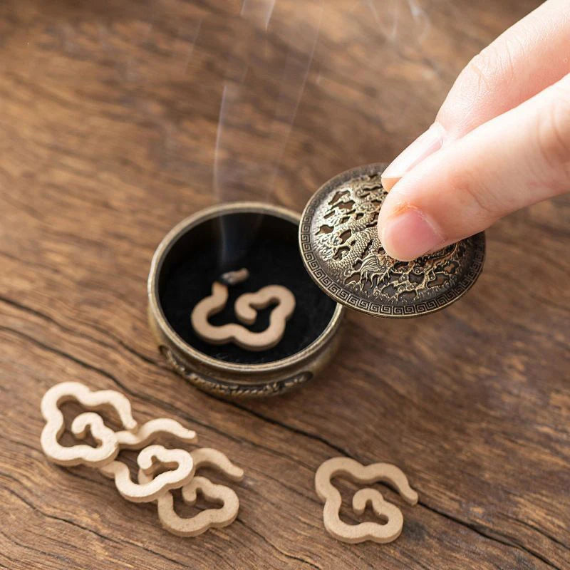 42Pcs/set Small Xiangyun Stickless Powder Disk Fragrance Chinese Fragrance Indoor Persistent Fragrance Sandalwood Agarwood