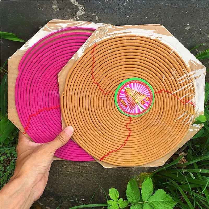 72-Hour Sandalwood Incense Coils for Home Aromatherapy
