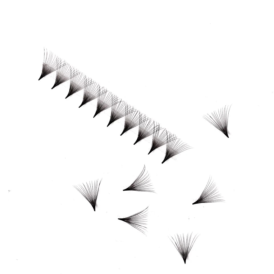 Sharp Slim Narrow Base Premade Volume Fans Lashes