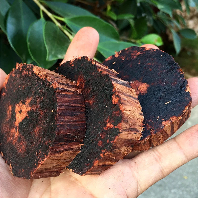 Myanmar Small Leaf Xiangzhen Incense Log Round Qi Nan Aromatherapy Material Home Car Pendant Buddha Beads Bracelet Decoration