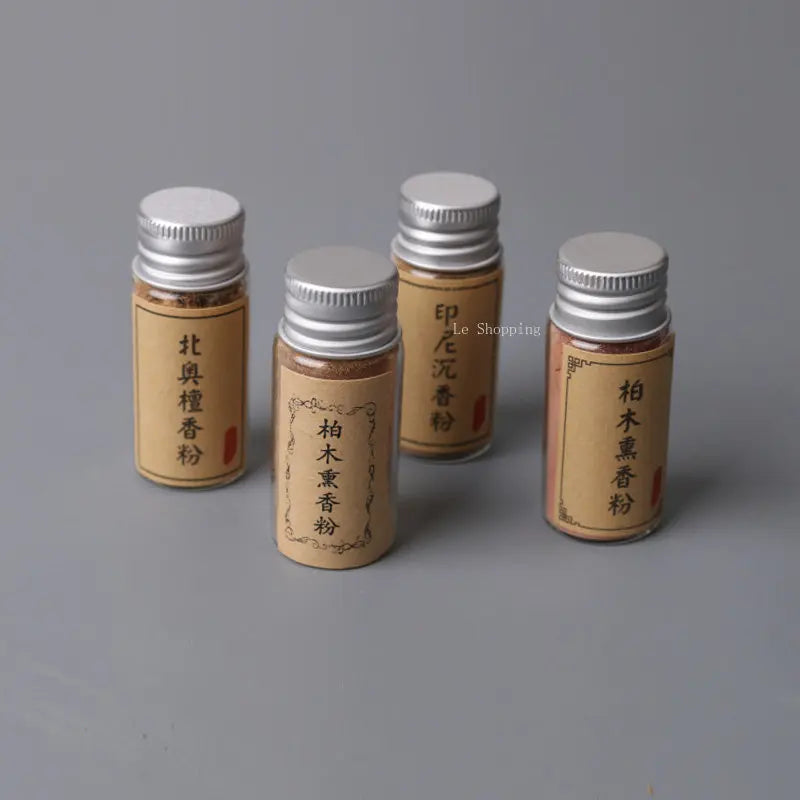Log Laoshan Incense Powder DIY Hand-made Seal Incense Indonesian Agarwood Powder Cypress Powder Shannai Powder Incense Set