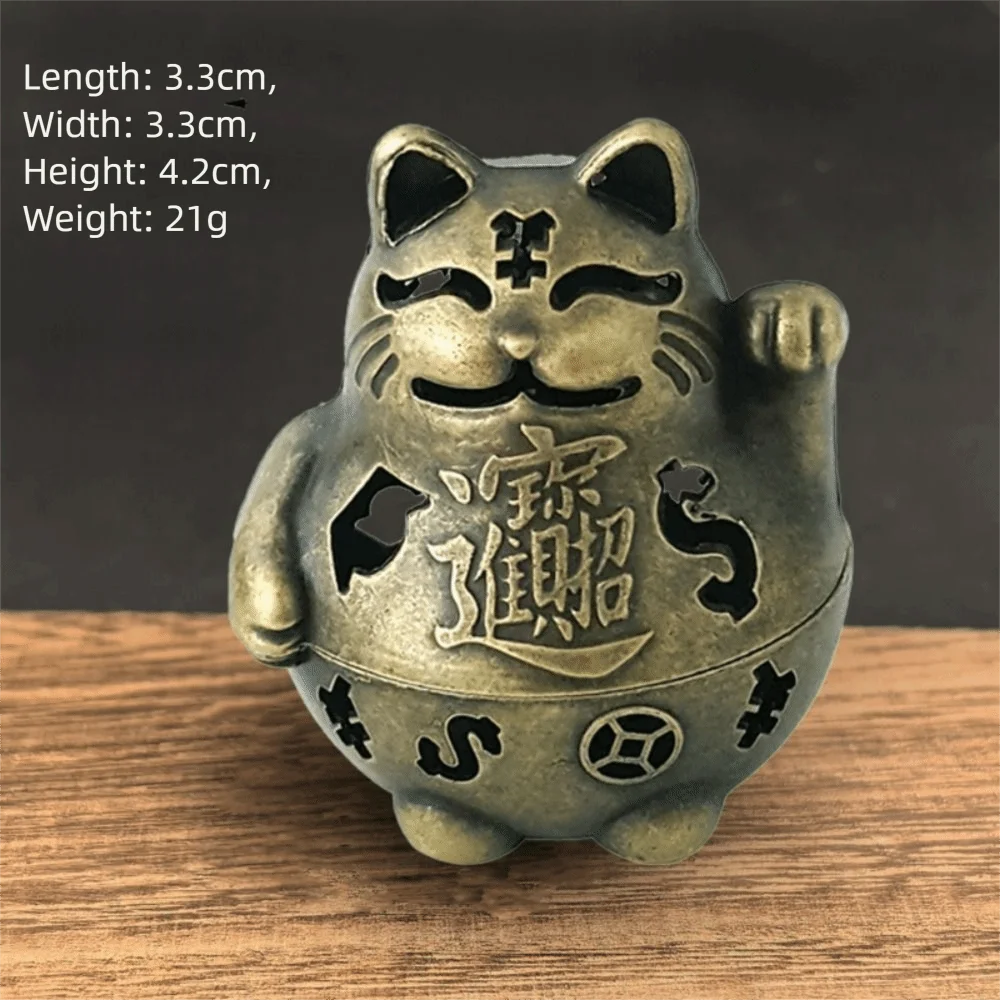 New Chinese Style Incense Burner Zinc Alloy Good Symbolism Incense Holder Lotus Lucky Cat God of Wealth Incense Burning