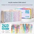 LANGUO 24-288 Colors Acrylic Markers Pen Set Direct Liquid Paint Art Marker for Stone Paint Ceramic Glass Wood Fabric Painting
