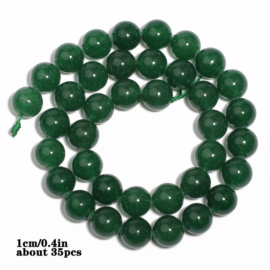Green Chalcedony Beads for DIY Jewelry Making