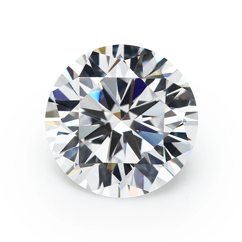 50pcs/100pcs 3.25~8.5mm AAAAA Round Cubic Zirconia Stone Loose CZ Synthetic Gems For Jewelry Making