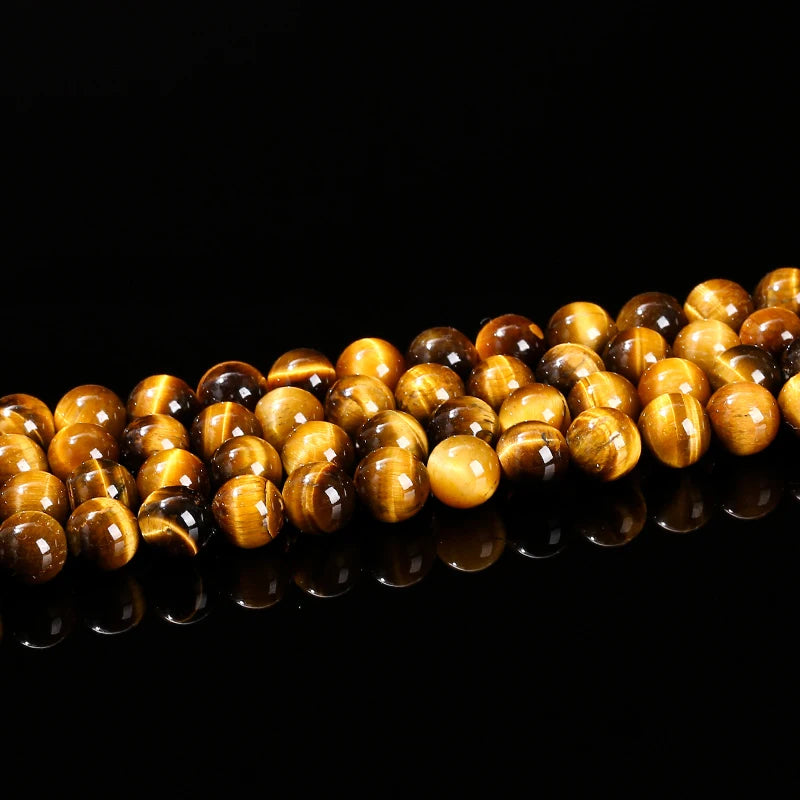 Wholesale Natural Yellow Tiger Eye Stone Bead Loose Spacer 4 6 8 10 12mm For Jewelry Making Diy Necklace Bracelet Accessoy