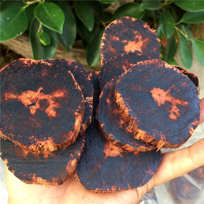 Myanmar Small Leaf Xiangzhen Incense Log Round Qi Nan Aromatherapy Material Home Car Pendant Buddha Beads Bracelet Decoration