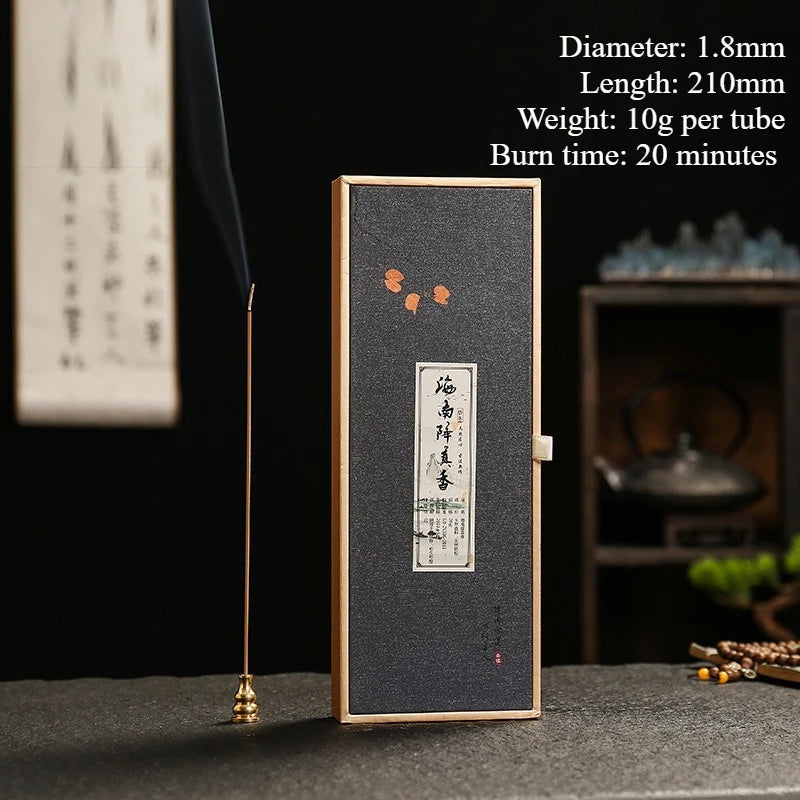 Natural Incense Sticks Sandalwood Agarwood Osmanthus High-end Gift Box Set Household Temple Worship Promotes Sleep Joss Stick