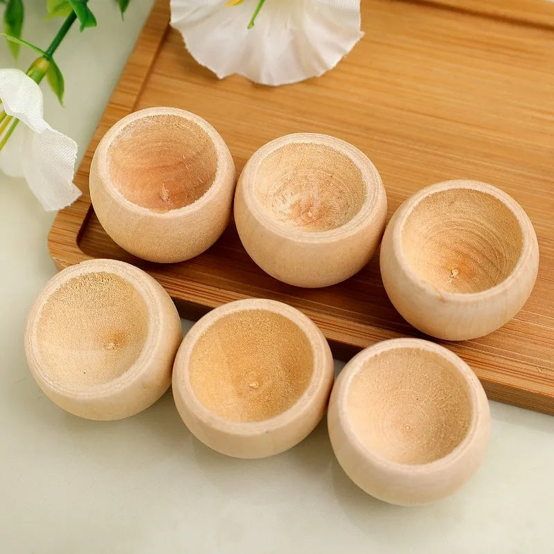 3/30PCS Mini Wooden Essential Oil Diffuser Round Wood Aroma Fragrance Oil Aromatherapy Diffuser for Home Office Car Bedroom