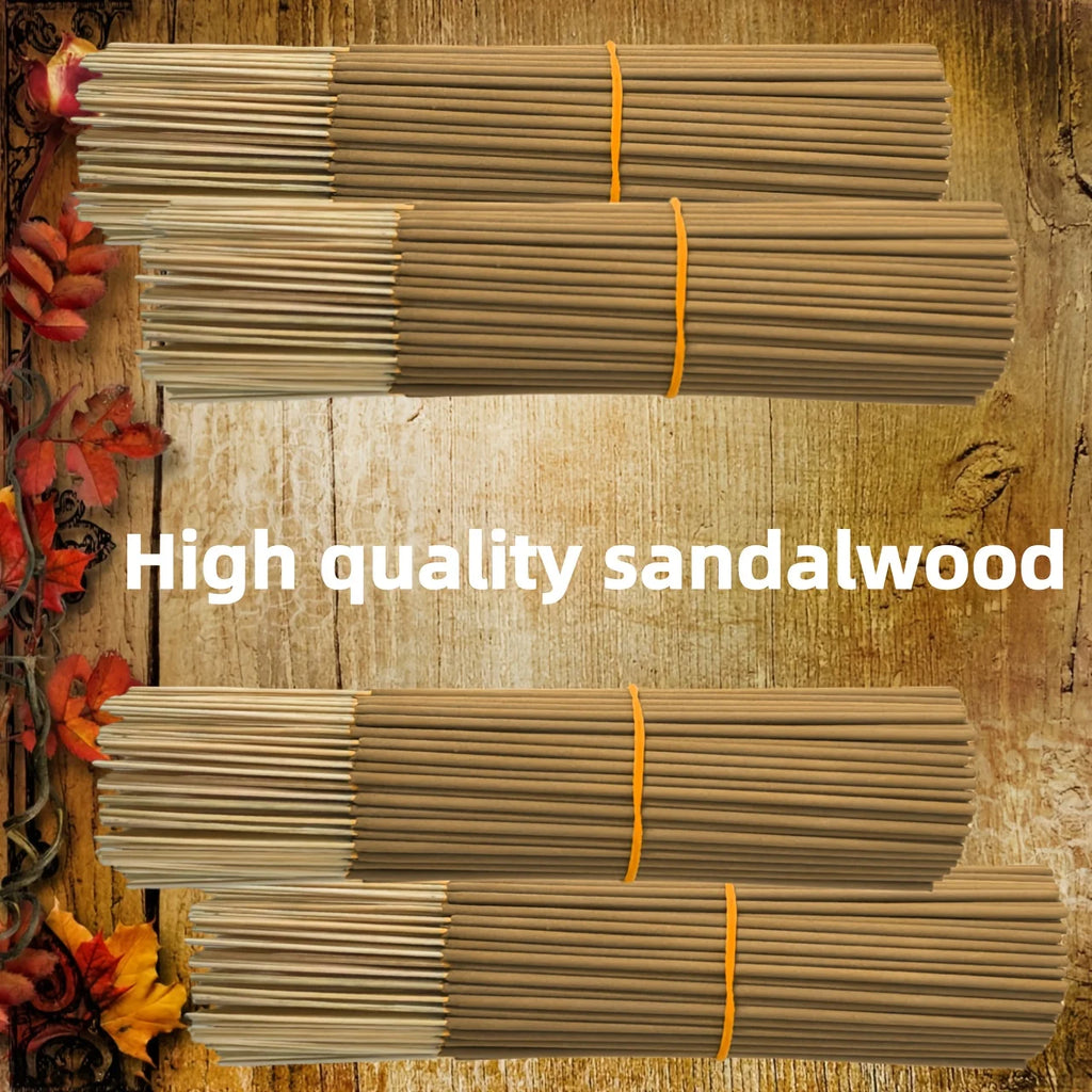High-Quality Sandalwood, 25/52/102/178 Sticks of High-Quality Natural Sandalwood Incense, Suitable for Home Air Purification, Meditation, Long-Lasting Fragrance, Spiritual Purification, Yoga, Office, Tea Room, Camping, and Travel, Perfect for Halloween