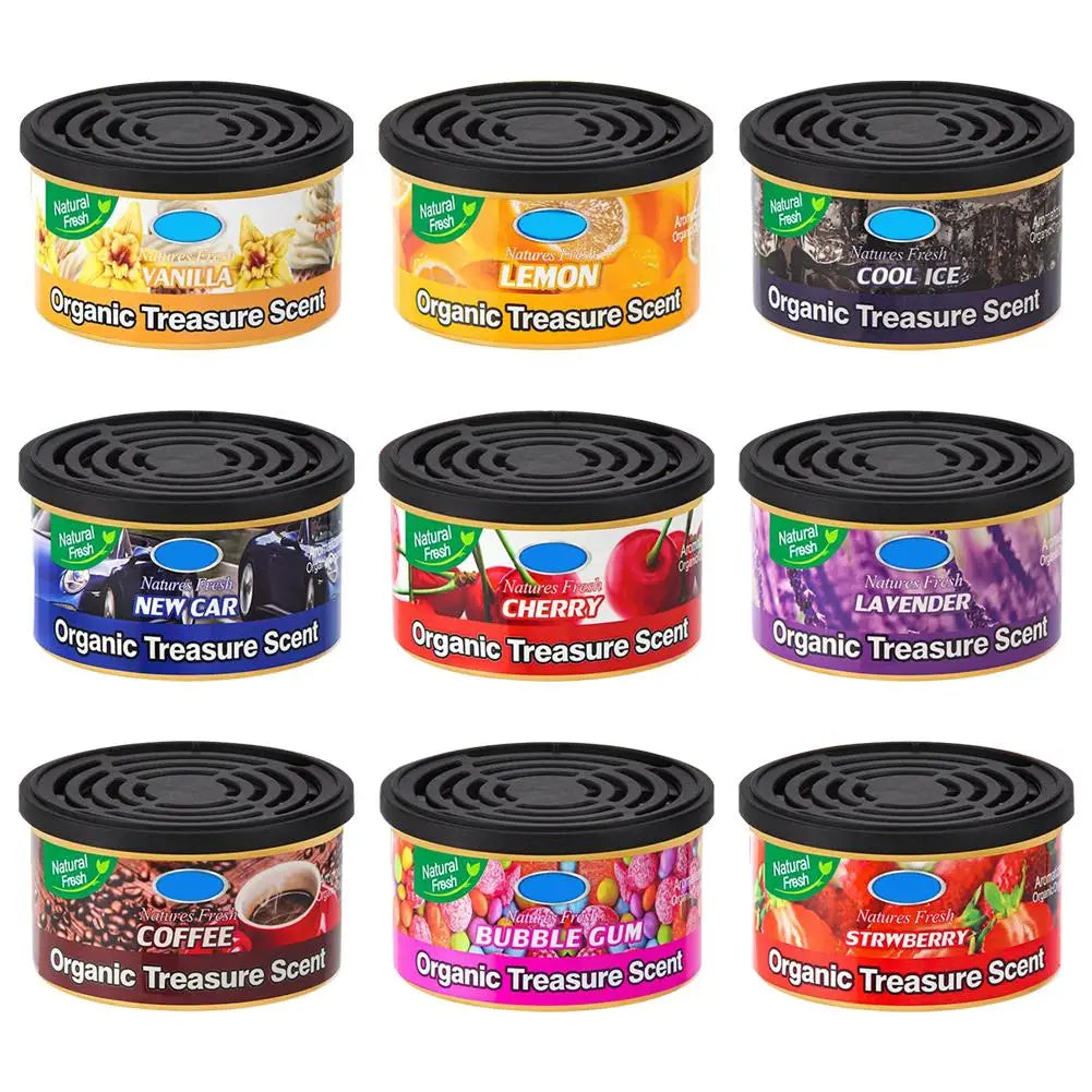 Car Air Freshener Cans – Natural Odor Eliminator for Car, Home, and Bathroom – Long-Lasting Fragrance, Non-Toxic, Fresh Scent