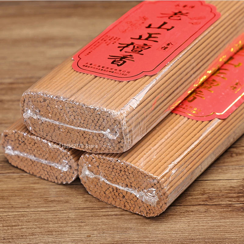 500g Old Shan Sandalwood Buddha Incense Home Indoor/Temple Buddhist Hall Purification Soothing Zen Meditation Kwanyin Incense