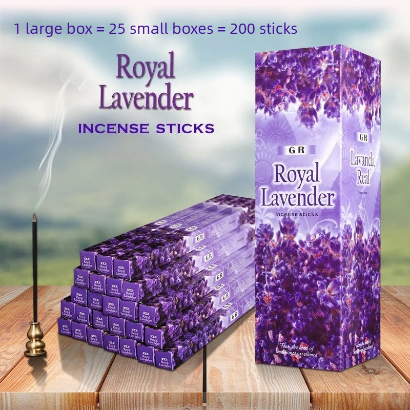 80-200 Sticks India Lavender Incense Jasmine Sage Rose Home Fragrance Bedroom Toilet Air Freshing Tibetan Line Aromatherapy