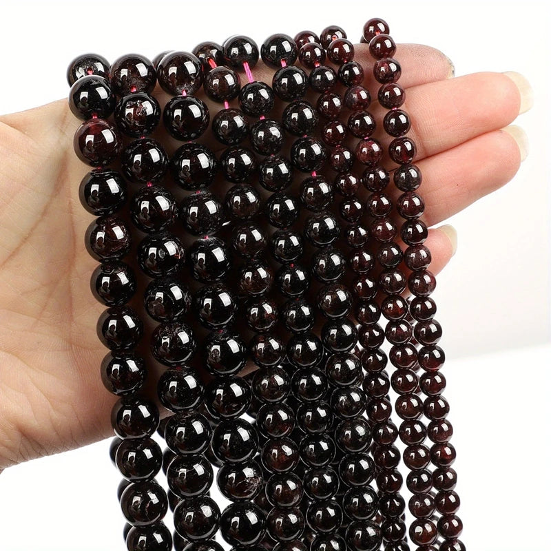 4-12mm Natural Stone Beads Amethysts Obsidian Agates Jade Garnet Quartzs Beads For Jewelry Making DIY Bracelet Necklace Supplies