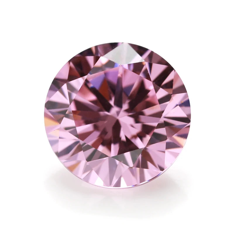 50pcs/100pcs 3.25~8.5mm AAAAA Round Cubic Zirconia Stone Loose CZ Synthetic Gems For Jewelry Making