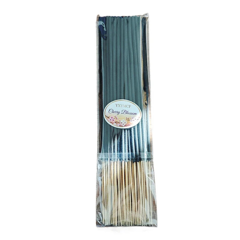 50/500 Incense Sticks Long Burn Japanese Cherry Blossom Home Fragrance for Yoga Meditation, Air Freshing Deodorize Aromatherapy