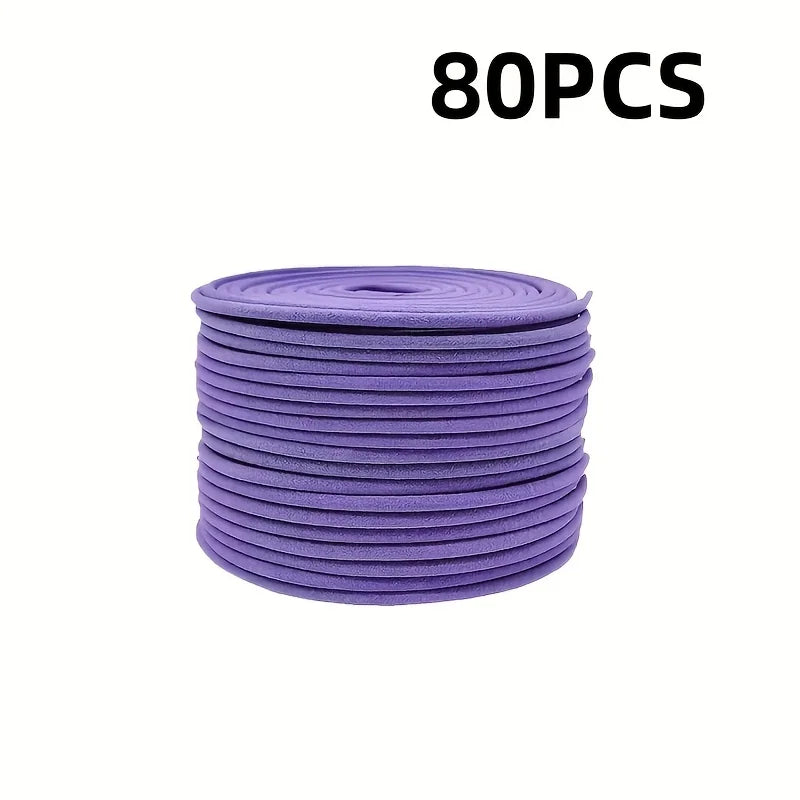 Lavender Aromatherapy Rolls - 20/60/80 Natural Spirals |   Long-Term Burning (4 Hours) |   Perfect for Patios, Balconies, Swimming Pools, Camping, and Gardens. |   The Perfect Summer Gift and Home Decor, Outdoor Fragrance Rolls.