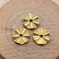 40pcs 10x10x2mm/14x14x2.2mm 4 Colors Imitation Brushed Texture Wave Spacer Beads Jewelry Materials Supplies