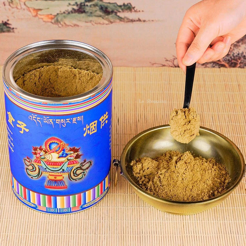 108 Flavors Shi Zi Smoke Supply Tibetan Incense Powder Temple Buddha Worship Indoors Purify The Air and Purify and Calm The Mind