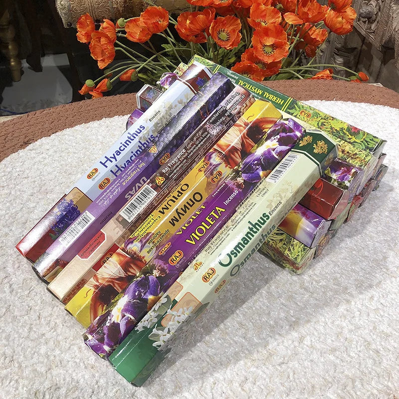 Indian 20 Sticks Incense Lavender Meditation Palo Santo Jasmine Aromatherapy Household Bedroom Toilet Bathroom Tibetan Sage