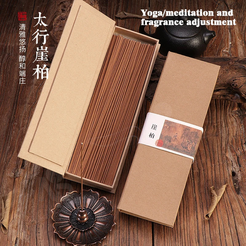 2 Boxes Ancient Method Natural Incense Stick, Agarwood Sandalwood, Incense Holder, Aid meditation Relax, Home Hotel, Custom Whol