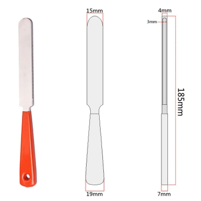 Fret End Dressing File Stainless Steel Guitar Fret Crowning File Multifunctional for Electric Acoustic Bass Guitars