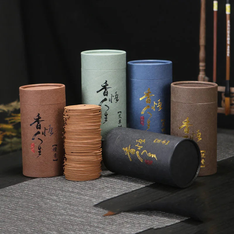 4 Hour/Coil, 120 Coil 48 Coil Optional, Natural Round Household Infusion Diffuser, Fragrance Living Room Toilet Odor Eliminate, Mori-Acid Woven Natural Sediment Mugwort Bags Mixed Packaging Enzyme Tide Purification Air