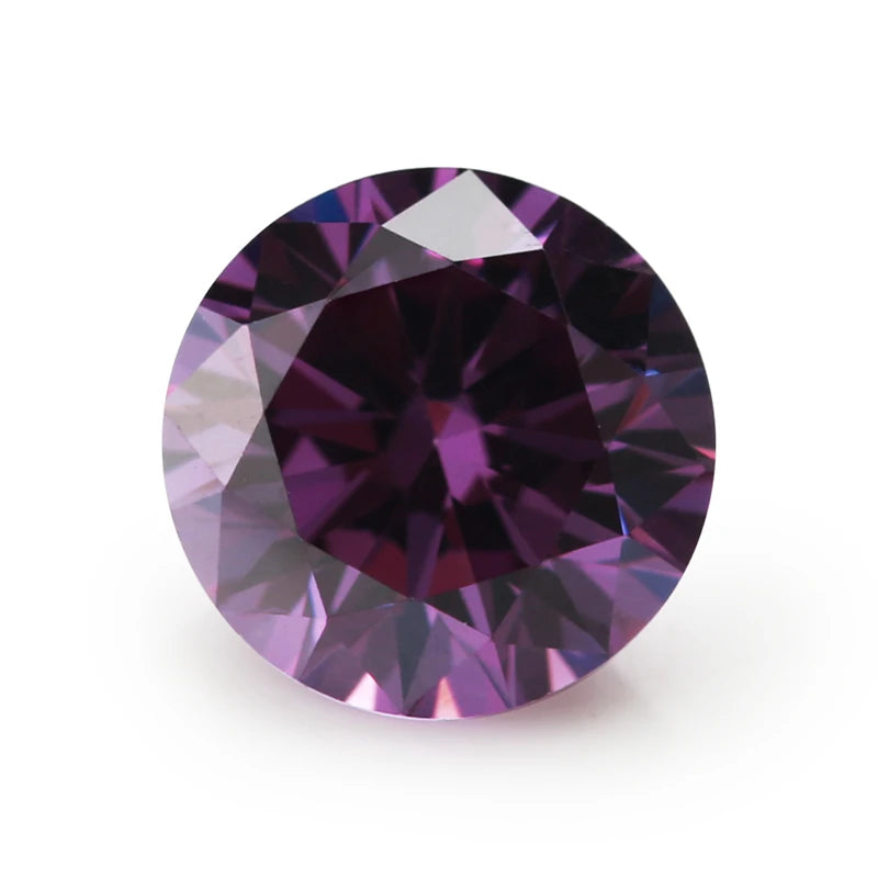 50pcs/100pcs 3.25~8.5mm AAAAA Round Cubic Zirconia Stone Loose CZ Synthetic Gems For Jewelry Making