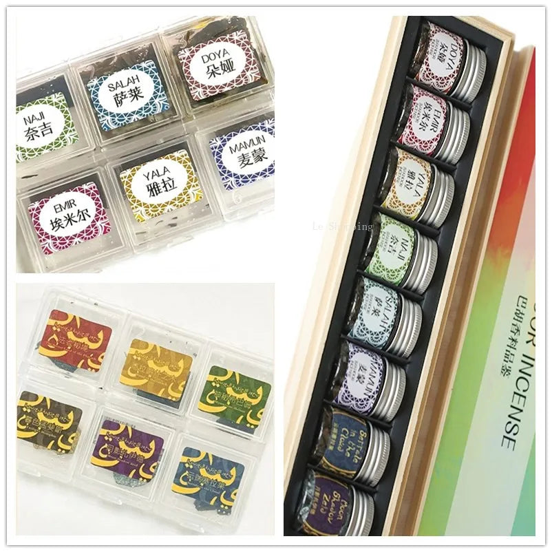 Arab Incense Trial Pack  Qi Nan Agarwood Yoga Tea Room Household Indoor Purify The Air and Remove Odors Calm The Mind Bakhoor