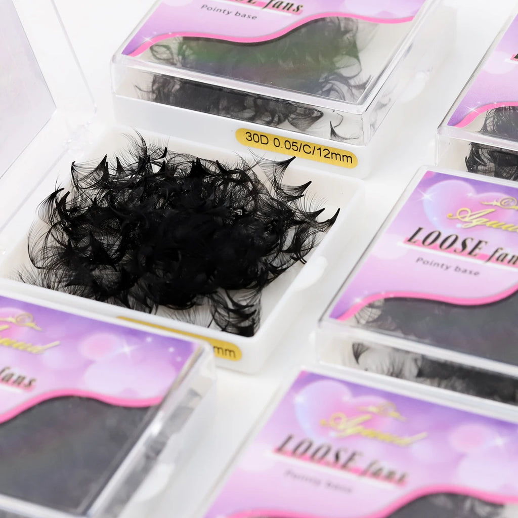 AGUUD 7mm Pointy Base Premade Volume Fan Lashes