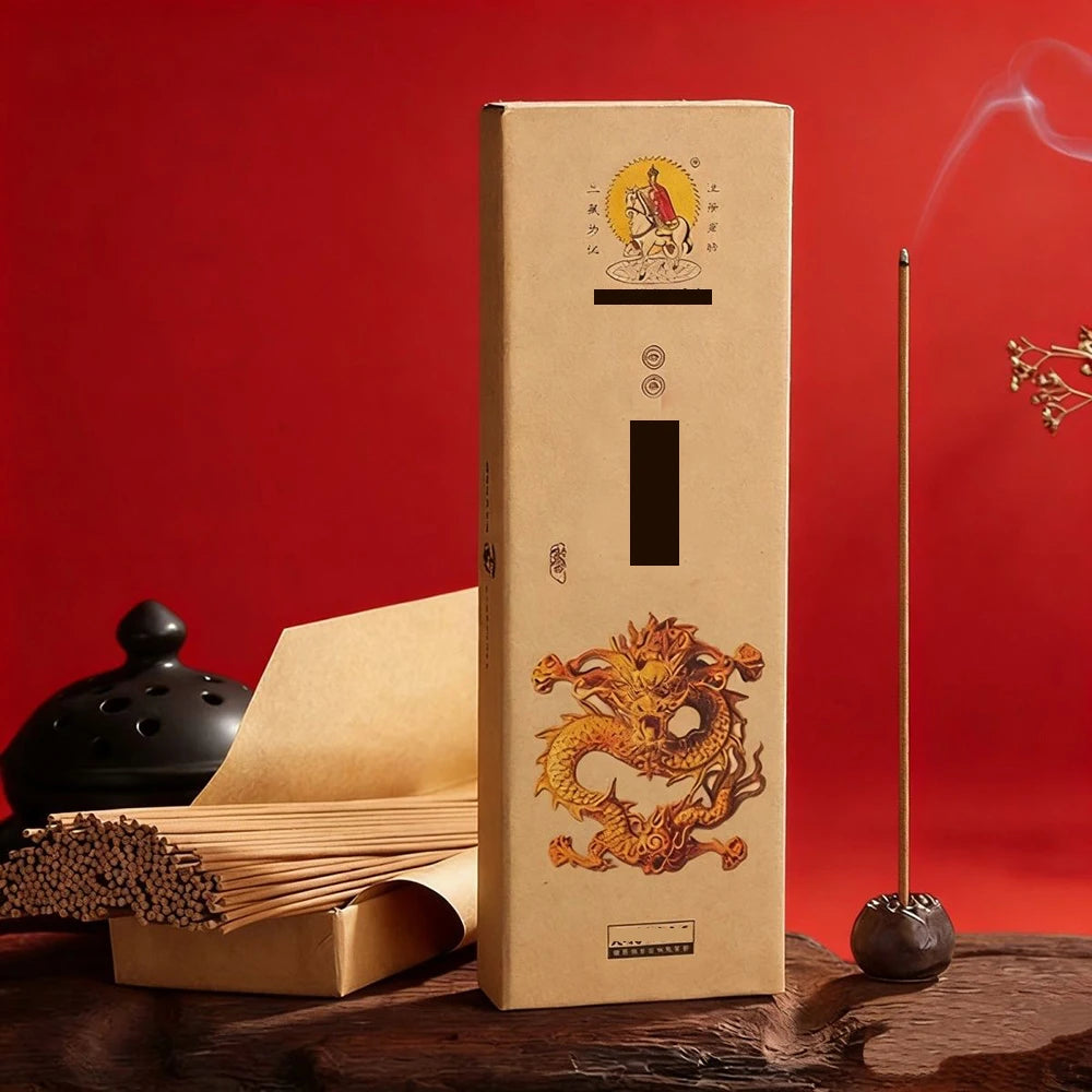 Traditional Handmade Stick Incense, Sandalwood Dragon Saliva Agarwood, Indoor Meditation Worship Buddha Tea Tasting Aromatherapy