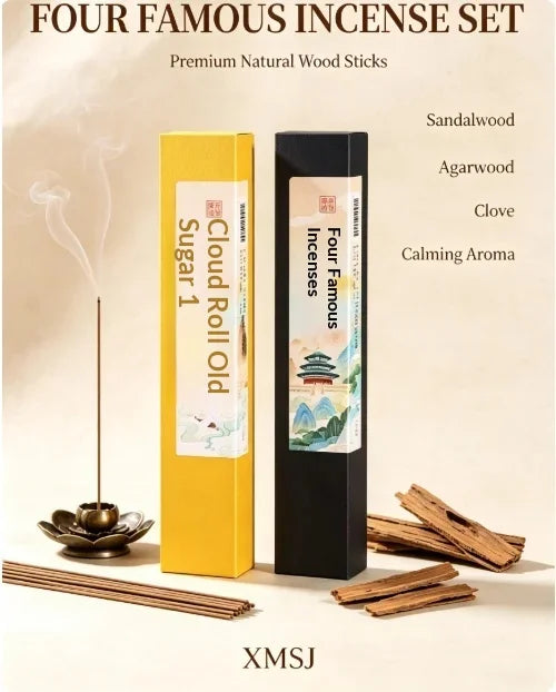 Trending Lao Tan Incense Set,Natural Sandalwood Agarwood Sticks 20g About 95 Sticks Warm Woody Scent for Home Meditation Yoga