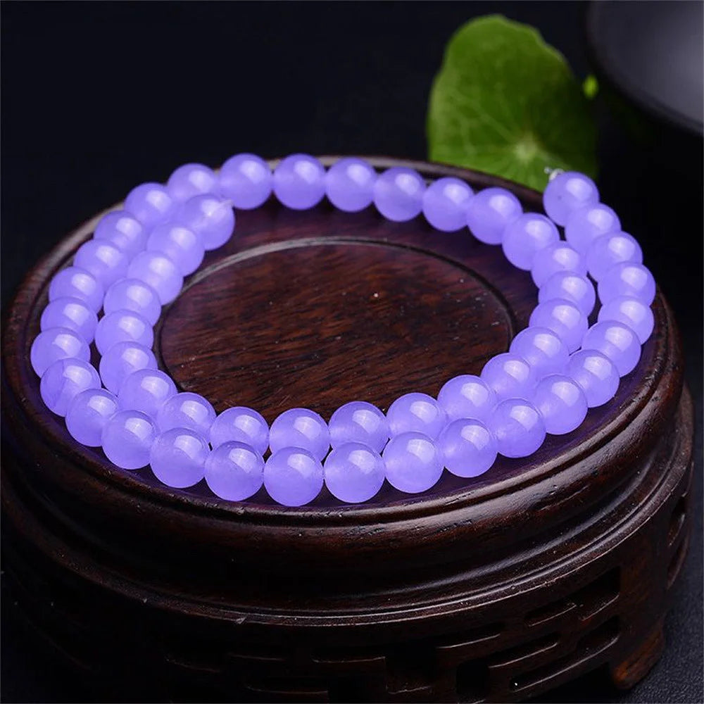 Free hot new Natural 8mm Purple Alexandrite Round Loose Bead 15'' A++ H012