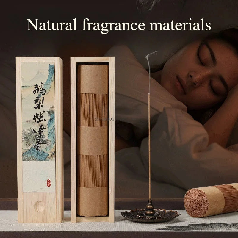 200g Pure Goose Pear Incense Stick Old Mountain Agilawood Sandalwood Household Inside Room Promote Sleep Remove Odors Joss Stick