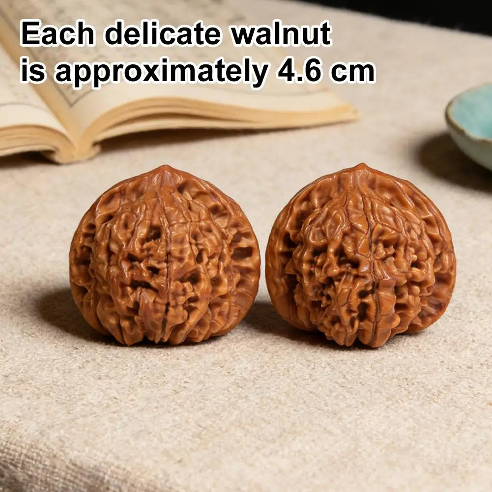 New Wenwan Walnuts Walnut King Yong Kirin Pattern Official Hat Four-Tiered Lion Head Fine Pairing High Polished Decor Gifts