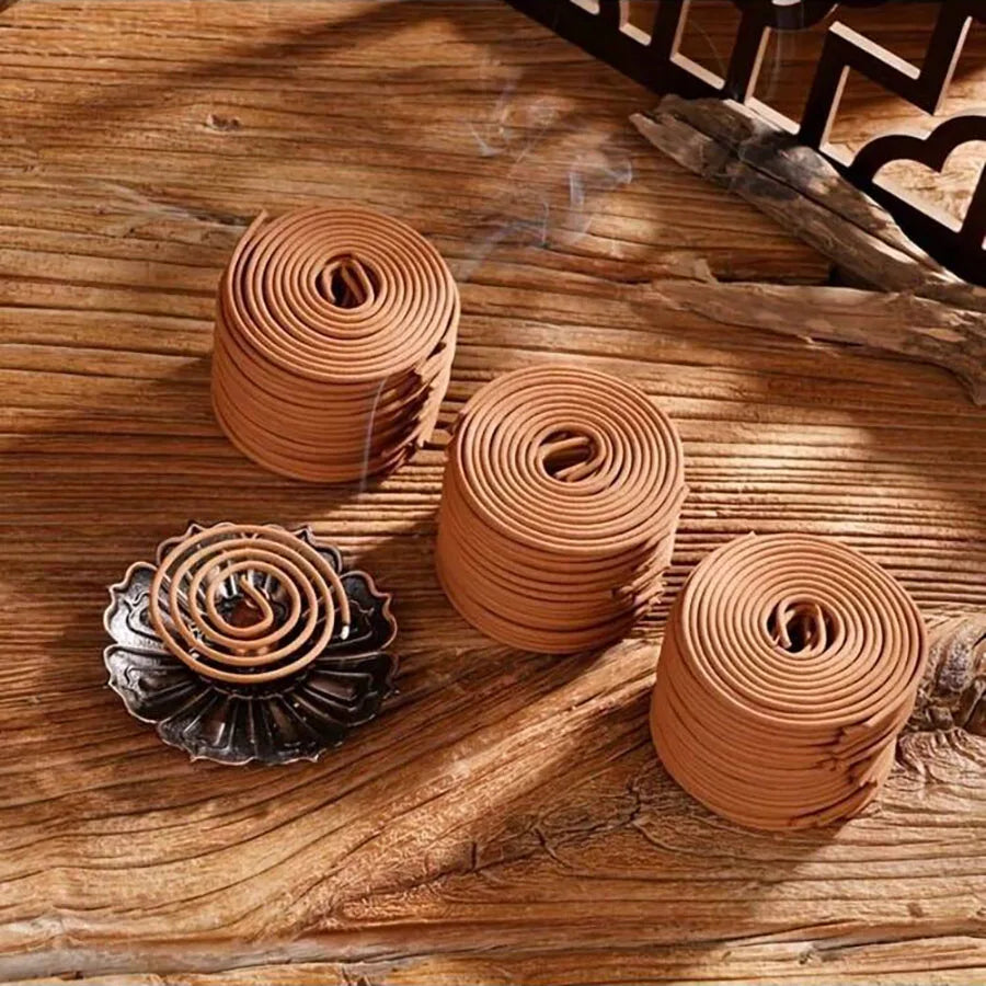 Sandalwood Spiral Aromatherapy Sticks, 40/88 Coils, with a Pleasant Sandalwood Scent, Suitable for Meditation, Yoga, and Home Air Freshening, with a Long-Lasting Fragrance