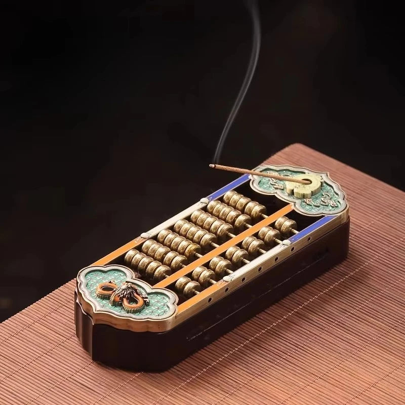 Chinese-style Wood Incense Box & Incense Burner, Household Indoor Decor for Agarwood and Sandalwood, Religious Desktop Ornament
