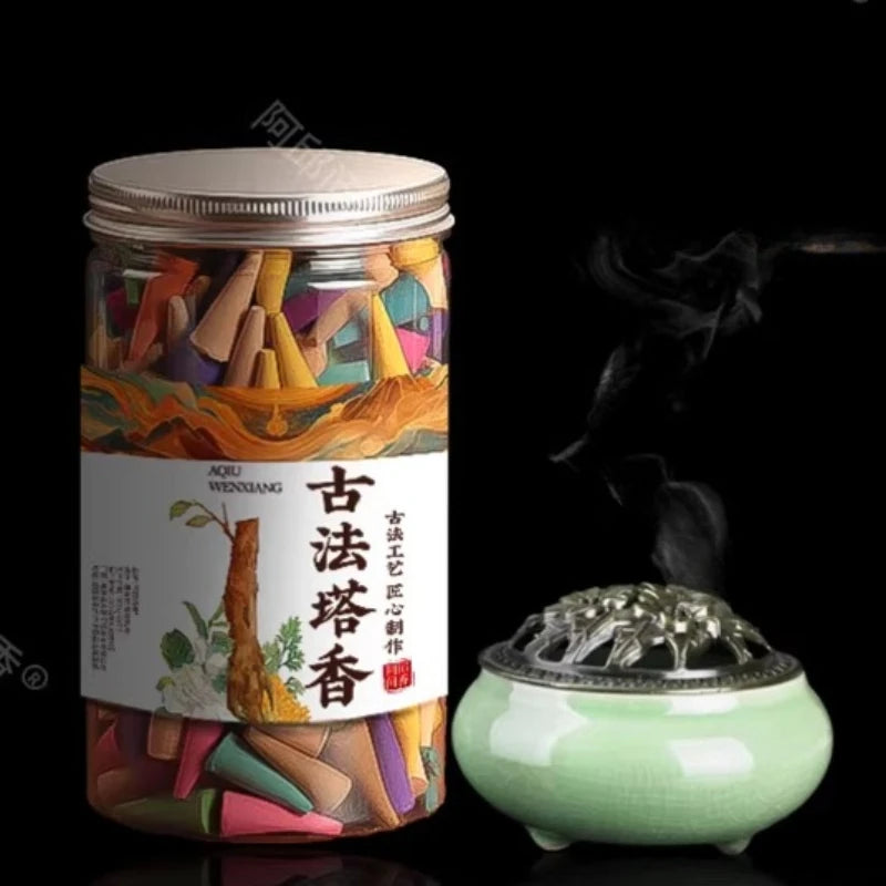 Natural Pagoda Incense Home Agarwood Osmanthus Incense Air Freshener Indoor Room Long-lasting Soothing Mind Invigorating Spirit